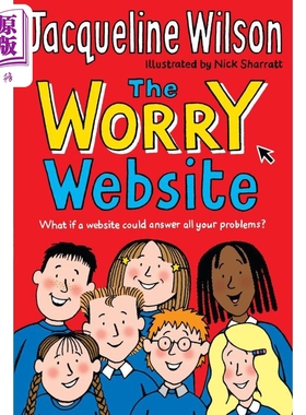 杰奎琳.威尔逊短篇小说 E网悄悄话 The Worry Website 英文原版 儿童读物 小说故事 进口童书 650L 初级章节书【中商原版】