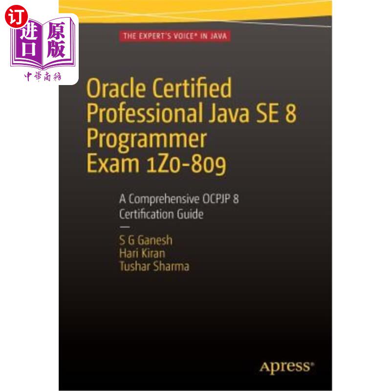 海外直订Oracle Certified Professional Java Se 8 Programmer Exam 1z0-809: A Comprehensive Oracle认证专业