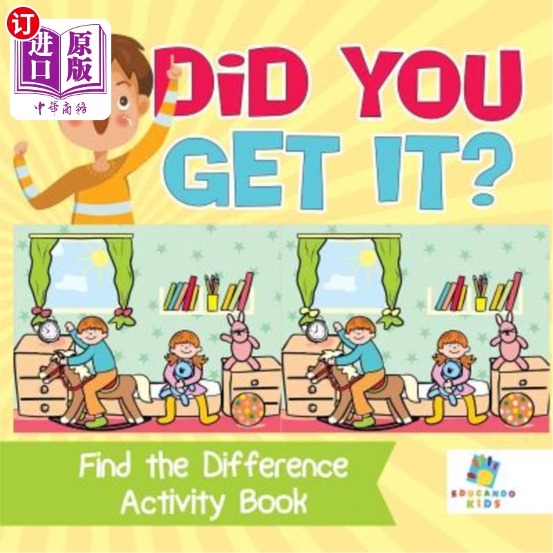海外直订Did You Get It? Find the Difference Activity Book 你明白了吗？找出差异活动手册