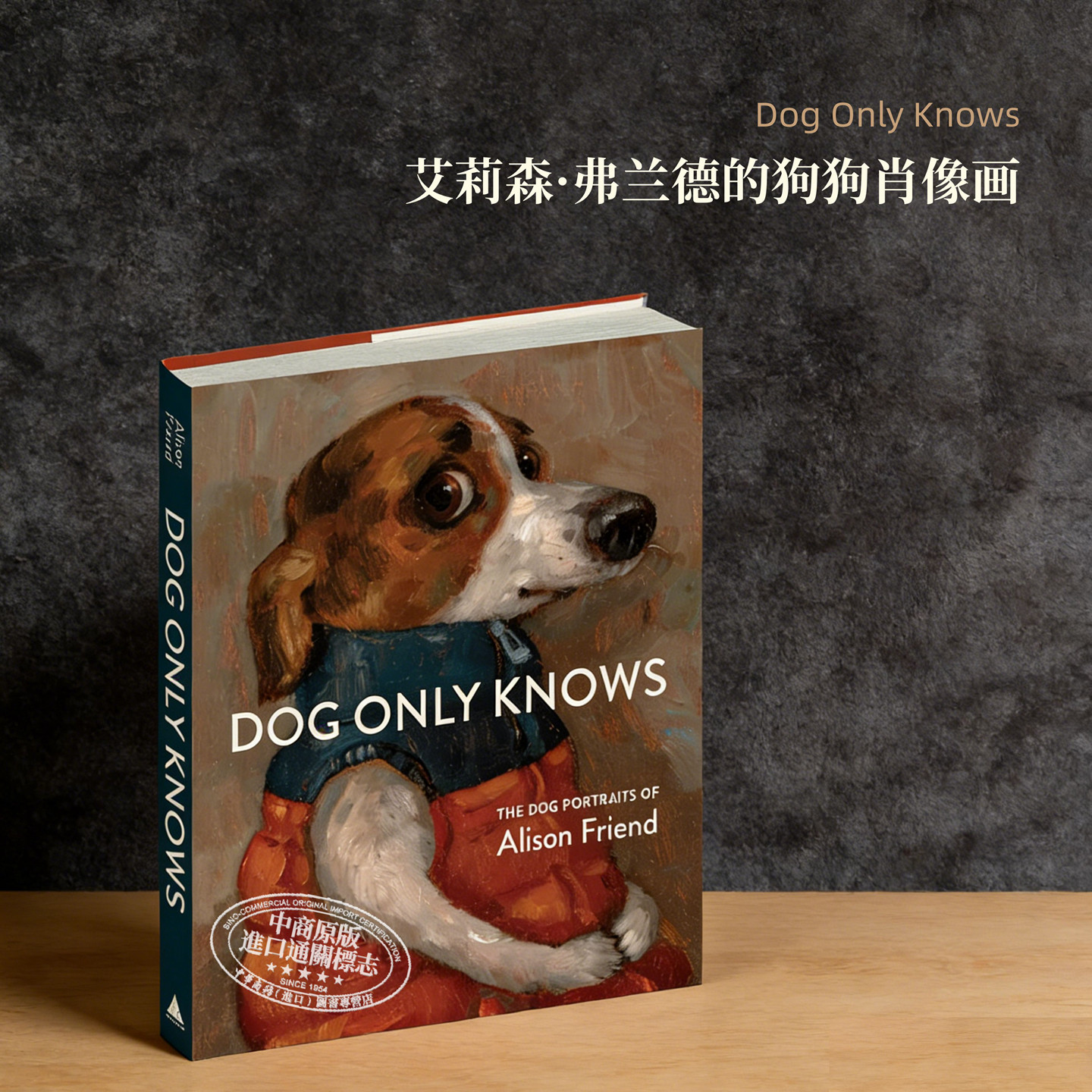 预售 Dog Only Knows 进口艺术 只有狗知道:艾莉森 弗兰德的狗狗肖像画 alison friend 【中商原版】