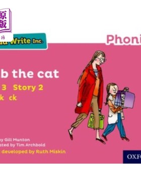 海外直订Read Write Inc. Phonics: Pink Set 3 Storybook 2 ... Read Write公司自然拼读:粉红色套装3故事书2 Tab the Cat