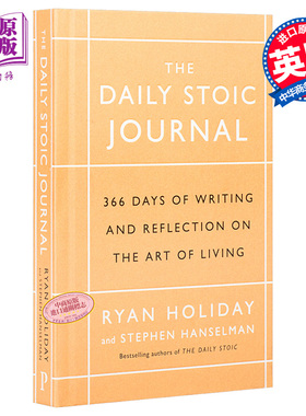 预售 The Daily Stoic Journal Ryan Holiday 英文原版 斯多葛日记 366天的写作和生活艺术的反思【中商原版】