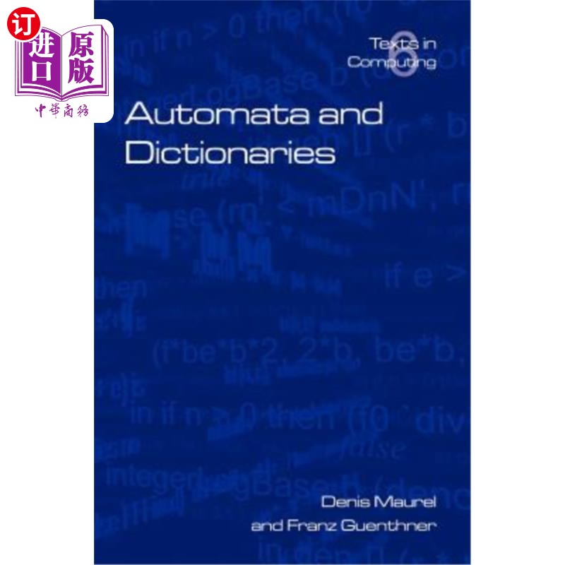 海外直订Automata and Dictionaries自动机和字典-封面