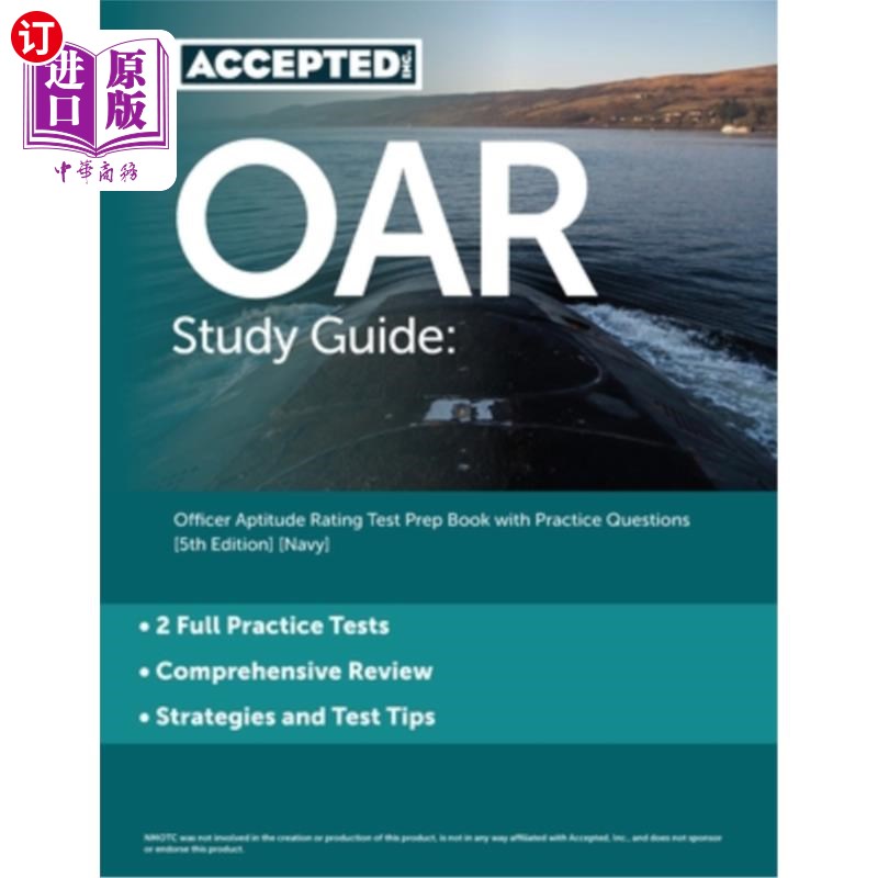 海外直订OAR Study Guide: Officer Aptitude Rating Test Prep Book with Practice Questions OAR学习指南:军官