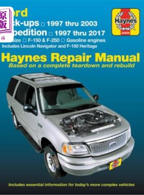 海外直订Ford Pickups, Expedition, Lincoln Nav 2wd & 4WD Gas F-150 (97-03), F-150 Heritag 福特全尺寸F-150和F-25