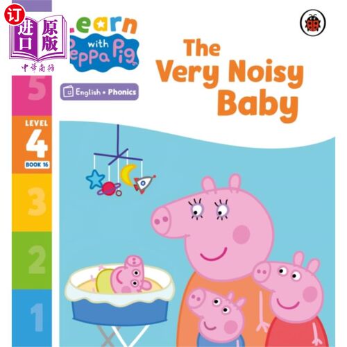 海外直订Learn with Peppa Phonics Level 4 Book 16 - The V... 与佩奇一起学习自然拼读4级第16册-非常吵闹的婴儿(自然拼读