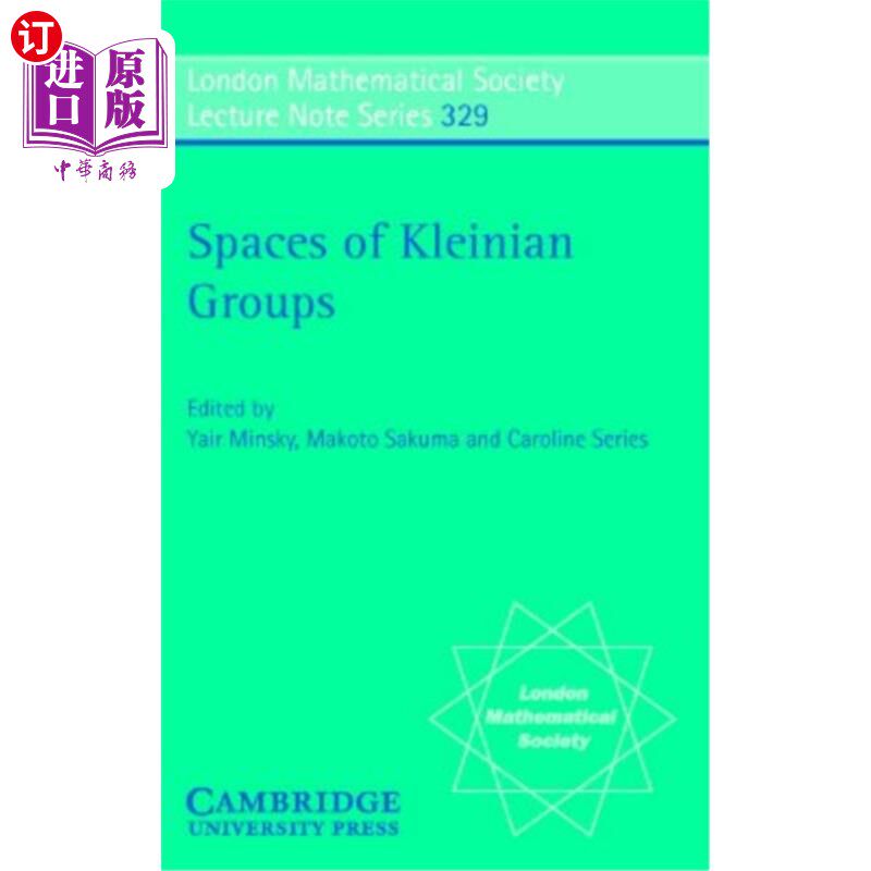 海外直订Spaces of Kleinian Groups Kleinian群的空间