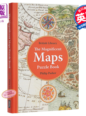 大英图书馆壮观的地图谜题书 英文原版 The British Library Magnificent Maps Puzzle Book【中商原版】