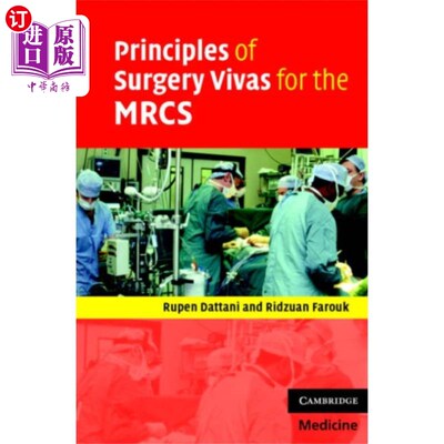 海外直订医药图书Principles of Surgery Vivas for the MRCS 磁共振血管成像的外科活体原则