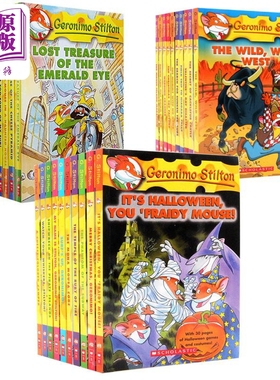 老鼠记者1-30 Geronimo Stilton (Titles #1-#30) (Book Only) 英文原版全彩漫画 章节书文学 7-9岁儿童读物 进口【中商原版?