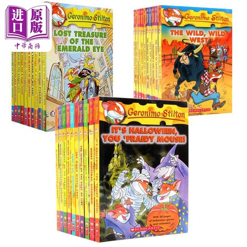老鼠记者1-30 Geronimo Stilton (Titles #1-#30) (Book Only) 英文原版全彩漫画 章节书文学 7-9岁儿童读物 进口【中商原版?