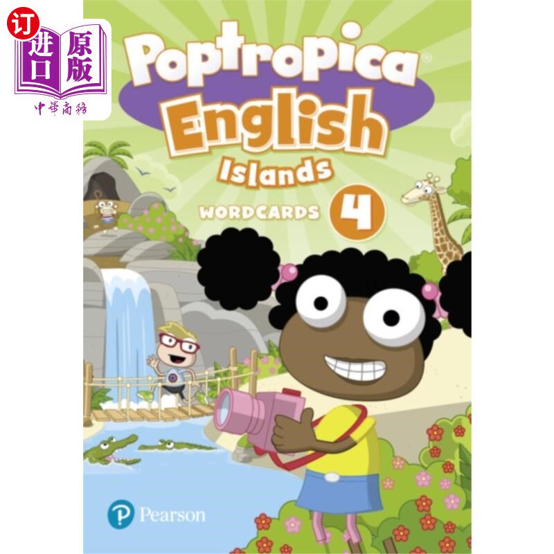 海外直订Poptropica English Islands Level 4 Wordcards Poptropica英语岛屿4级单词卡