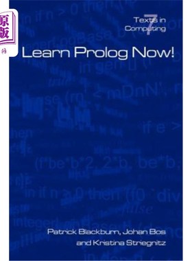 海外直订Learn PROLOG Now! 现在就学习序言！