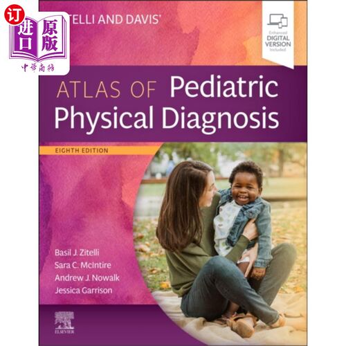 海外直订医药图书Zitelli and Davis' Atlas of Pediatric Physical D... Zitelli和Davis的《儿童物理诊断图谱》