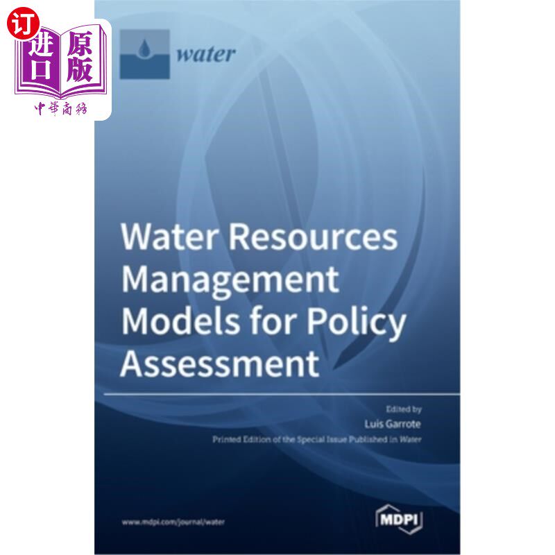 海外直订Water Resources Management Models for Policy Assessment 水资源政策评估管理模型