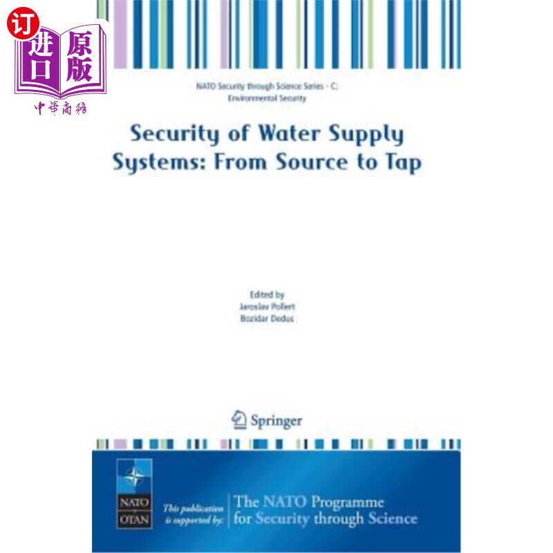 海外直订Security of Water Supply Systems: From Source to Tap 供水系统的安全:从水源到水龙头