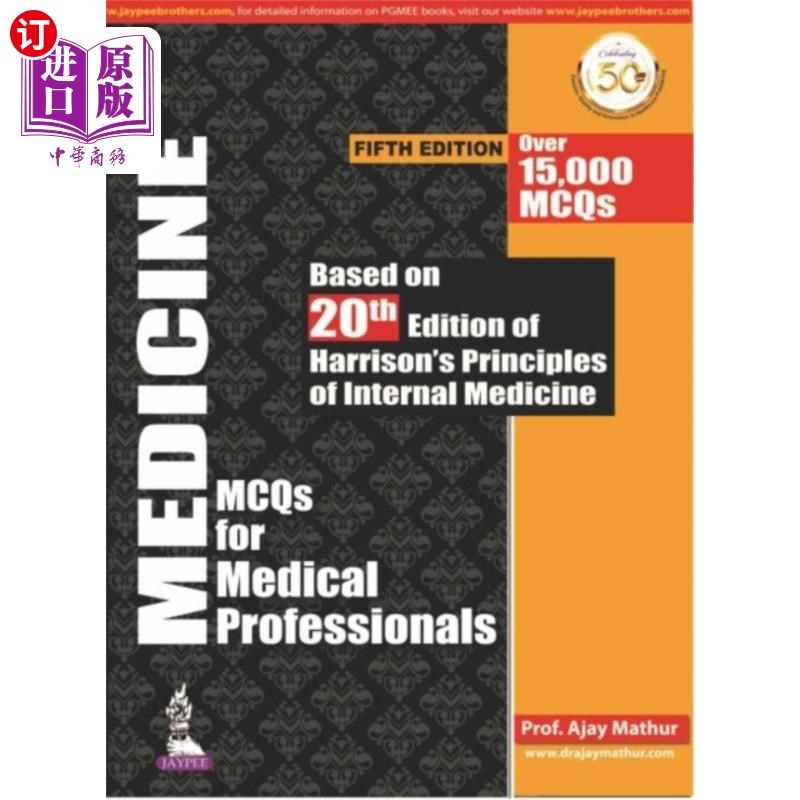 海外直订医药图书Medicine MCQs for Medical Professionals 医疗专业人员的医学MCQs