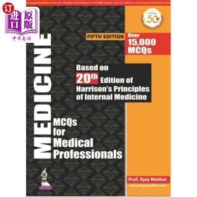 海外直订医药图书Medicine MCQs for Medical Professionals 医疗专业人员的医学MCQs