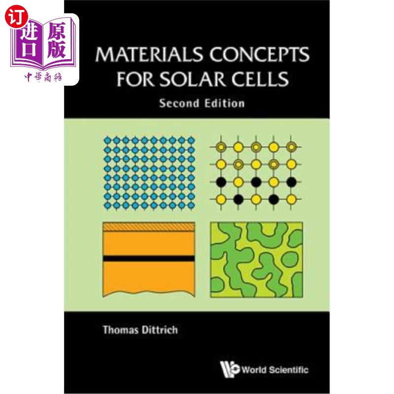 海外直订Materials Concepts for Solar Cells (Second Edition) 太阳能电池材料概念(第二版)