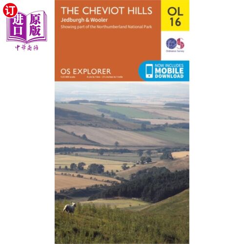 海外直订Cheviot Hills, Jedburgh & Wooler Cheviot Hills， Jedburgh & Wooler