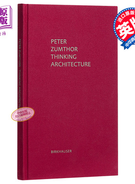 思考建筑 彼得 卒姆托 豆瓣高分 英文原版 Thinking Architecture Third expanded edition Peter Zumthor【中商原版】