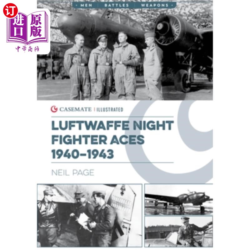 海外直订Luftwaffe Night Fighter Aces 1940-43 1940- 1943年德国空军王牌夜战战斗机