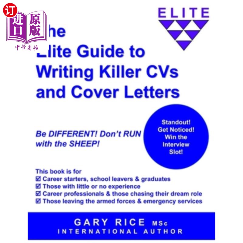 海外直订The Elite Guide to Writing Killer CVs and Cover Letters撰写杀手级简历和求职信的精英指南