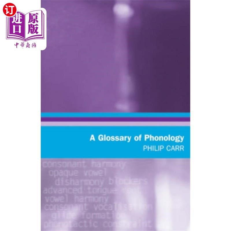 海外直订Glossary of Phonology 词汇的语音