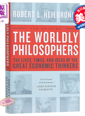 哈佛极简经济学 英文原版 The Worldly Philosophers Robert L Heilbroner【中商原版】
