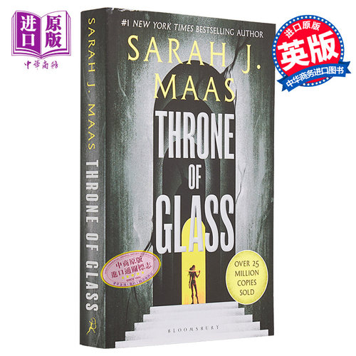 玻璃王座1英文原版 玻璃王座 Throne of Glass Throne of Glass Sarah J. Maas 浪漫奇幻小说英文版