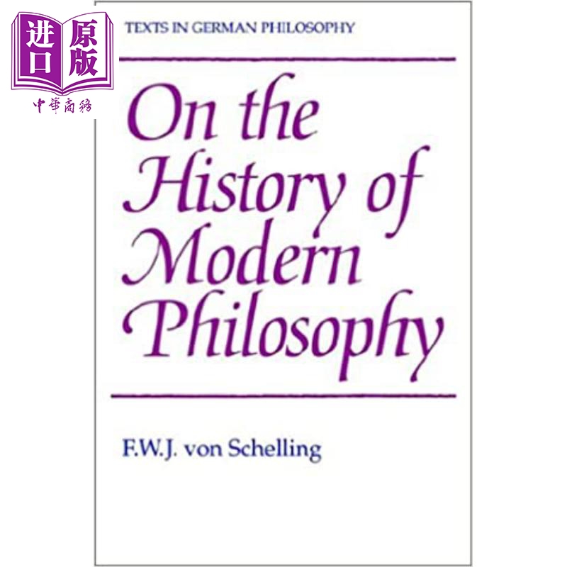 近代哲学史 豆瓣阅读 英文原版 On the History of Modern Philosophy F. W. J. von Schelling【中商原版】