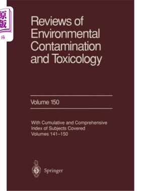 海外直订Reviews of Environmental Contamination and Toxicology: Continuation of Residue R 环境污染和毒理学评论:残留