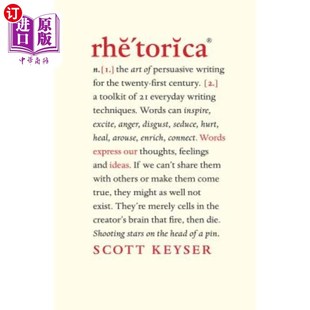 海外直订Rhetorica: A toolkit of 21 everyday writing techniques 修辞:21种日常写作技巧的工具包