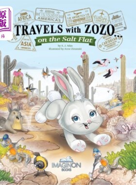 海外直订Travels with Zozo...on the Salt Flat 和Zozo一起旅行……在盐滩上