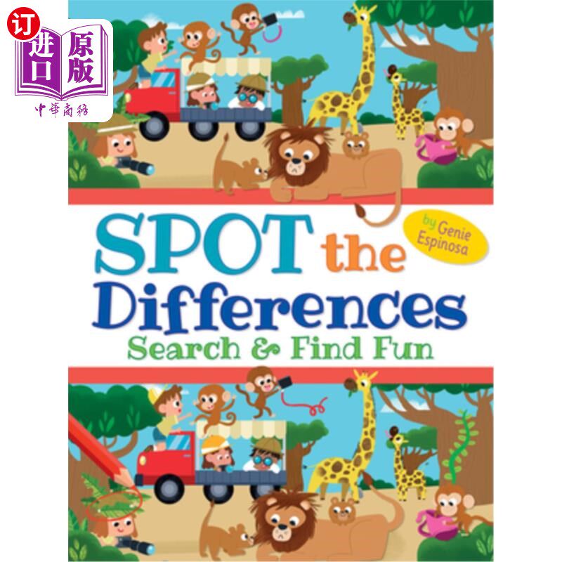 海外直订Spot the Differences: Search & Find Fun 发现差异：搜索和寻找乐趣
