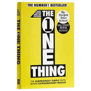 重要的事 只有一件  成功从聚焦一件事开始 英文原版 The One Thing Gary Keller 企业管理 加里凯勒 杰帕帕森【中商原版】