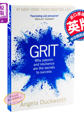 坚毅 英文原版 英文版 Grit 自我提升与创造力 Angela Duckworth 安杰拉达克沃思 英文原版书 英文书 自我提升 成功励志
