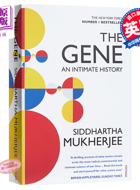 【中商原版】基因 英文原版 The Gene  Siddhartha Mukherjee 生命与认知科学
