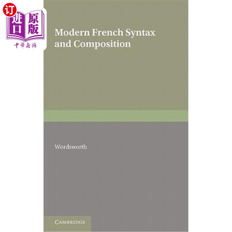 海外直订Modern French Syntax and Composition 现代法语句法和构成