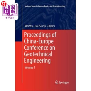 Geotechnical 中欧岩土工程会议论文集第一卷 China Volume Engineering Conference Europe 海外直订Proceedings