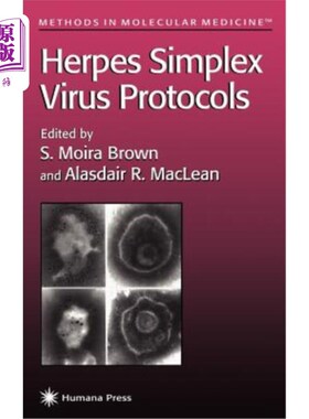 海外直订医药图书Herpes Simplex Virus Protocols 单纯疱疹病毒协议