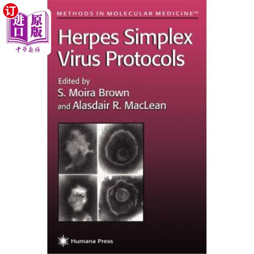 海外直订医药图书Herpes Simplex Virus Protocols 单纯疱疹病毒协议