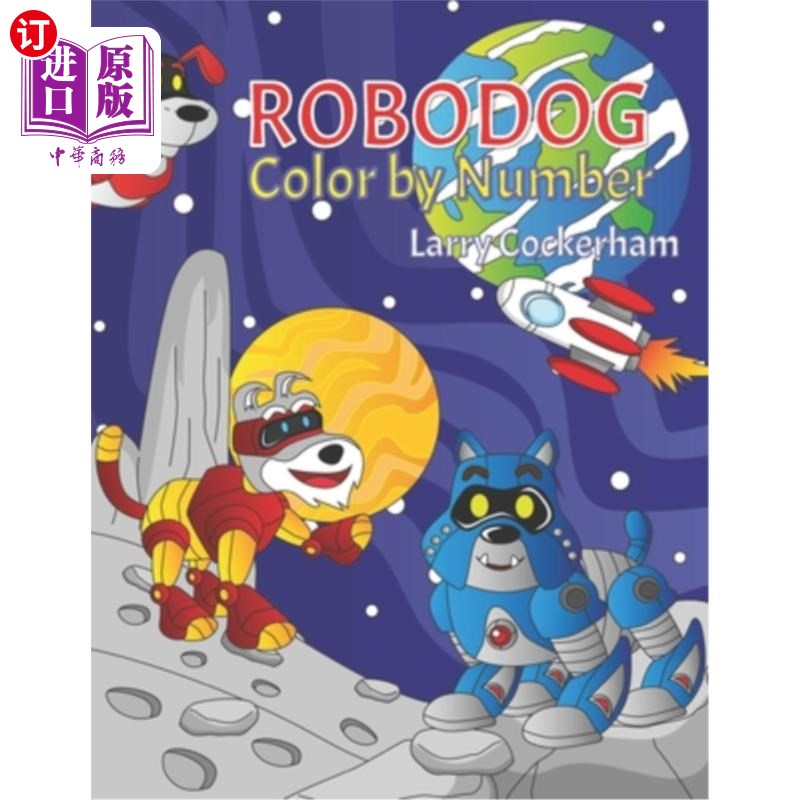 海外直订ROBO DOG Color by Number ROBO狗的颜色由号码