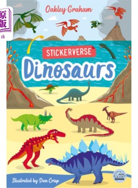 海外直订Stickerverse - My First Sticker Book Dinosaurs 我的第一本贴纸书恐龙