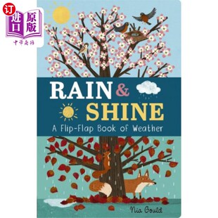 Flap 海外直订Rain Weather 天气书 一本翻页 Shine Flip 雨与晴 Book