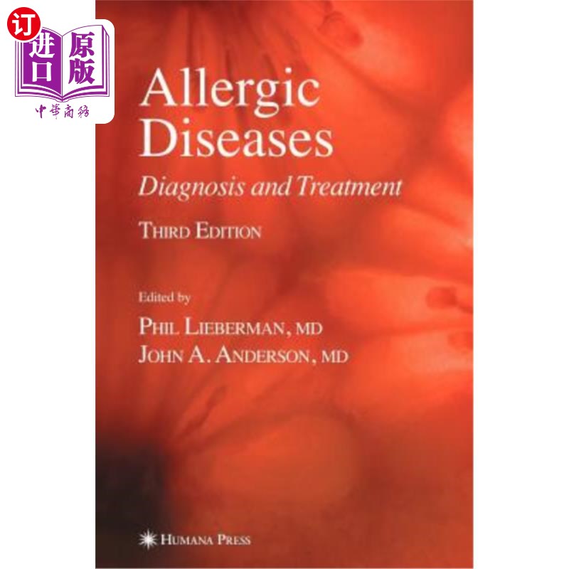 海外直订医药图书Allergic Diseases: Diagnosis and Treatment 过敏性疾病:诊断和治疗