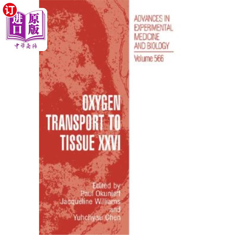 海外直订Oxygen Transport to Tissue XXVI 组织氧运输第二十六章
