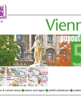 海外直订Vienna Popout Map 维也纳弹出式地图