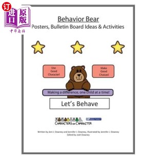 海外直订Behavior Bear Posters and Bulletin Board Ideas and Activities 行为熊海报和公告板的想法和活动