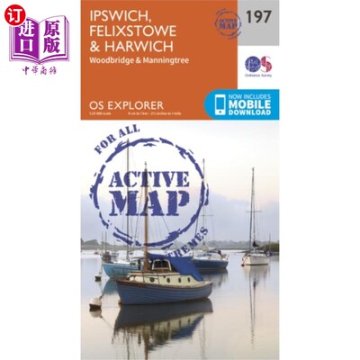 海外直订Ipswich, Felixstowe and Harwich 伊普斯维奇，费利克斯托和哈威奇
